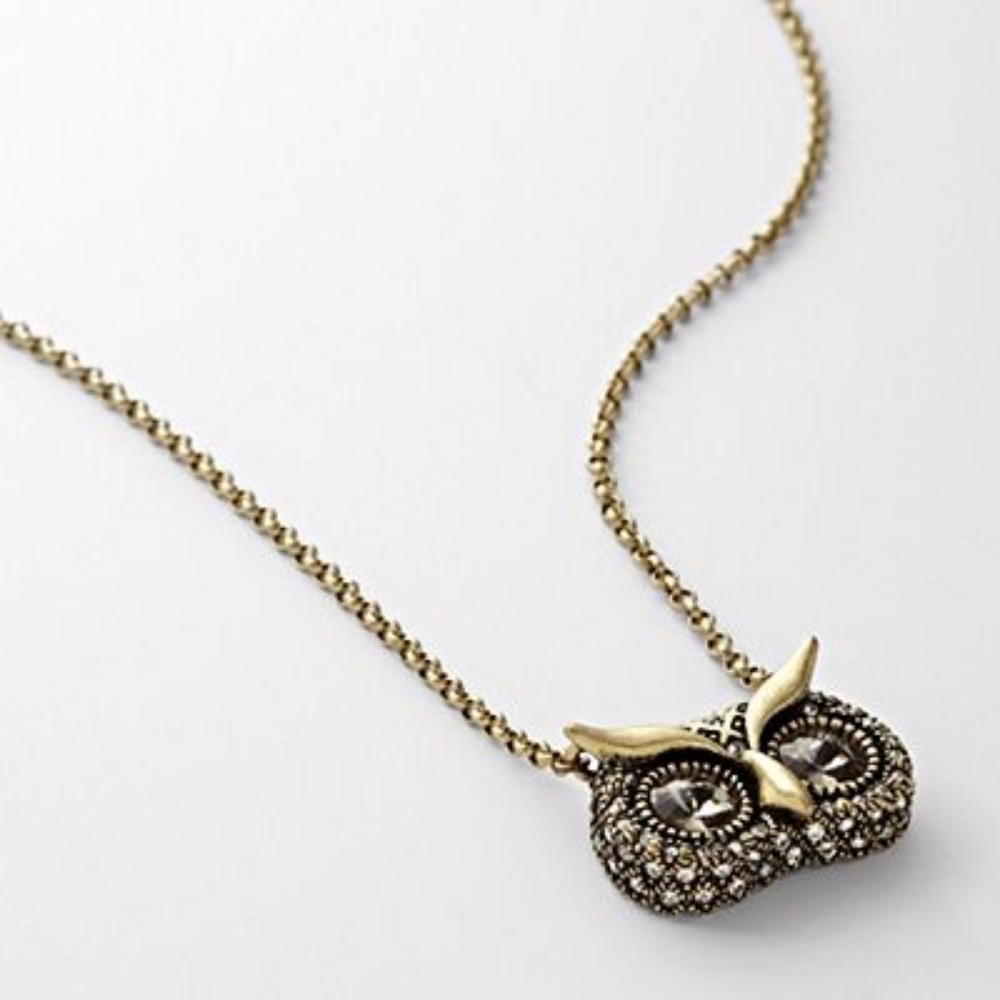 Fossil Owl Necklace